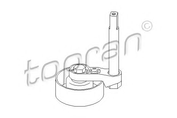 Imagine rola intinzator,curea transmisie TOPRAN 501 687