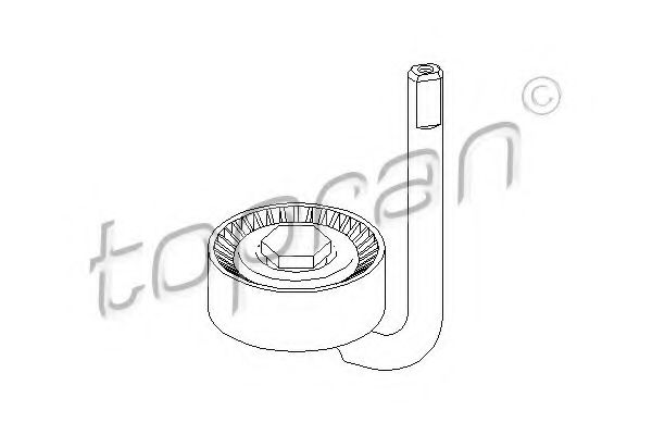 Imagine rola intinzator,curea transmisie TOPRAN 501 689