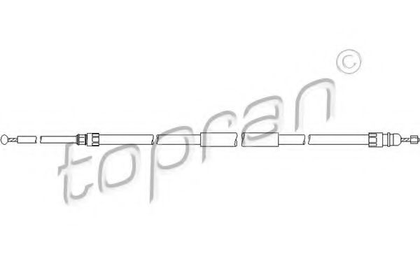 Imagine Cablu, frana de parcare TOPRAN 501 720