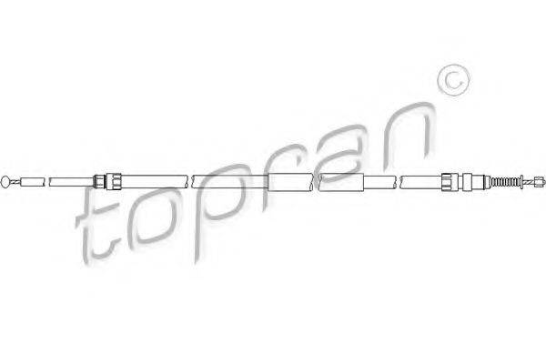 Imagine Cablu, frana de parcare TOPRAN 501 726