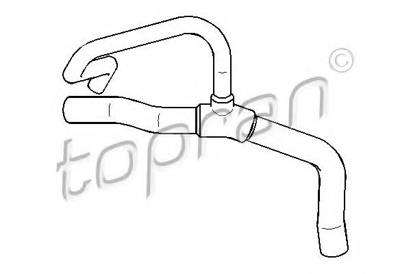 Furtun radiator TOPRAN 700 503
