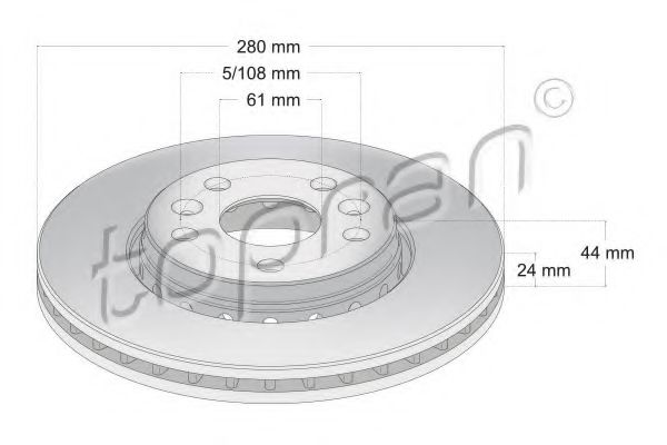 Imagine Disc frana TOPRAN 700 817