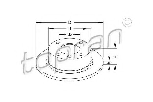 Imagine Disc frana TOPRAN 721 187