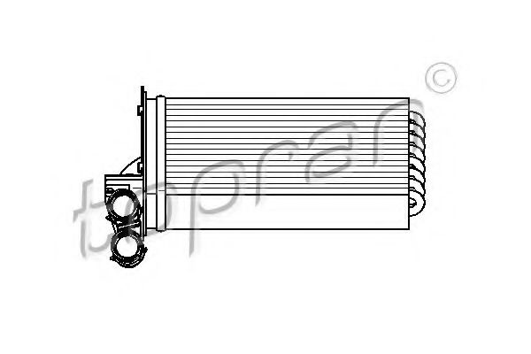 Imagine Schimbator caldura, incalzire habitaclu TOPRAN 721 418