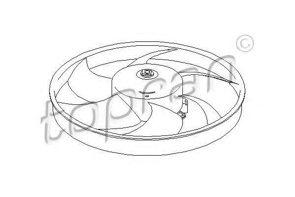 Imagine Ventilator, radiator TOPRAN 721 518