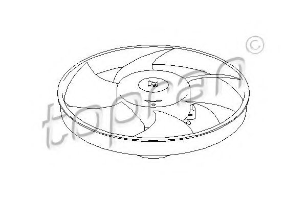 Imagine Ventilator, radiator TOPRAN 721 524