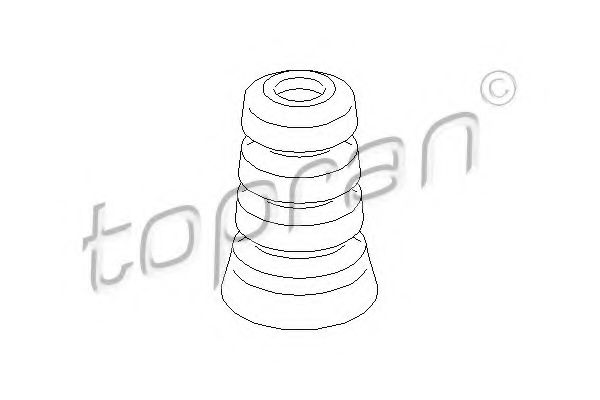 Tampon cauciuc, corp axe TOPRAN 721 802