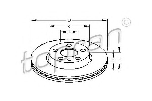 Imagine Disc frana TOPRAN 722 449