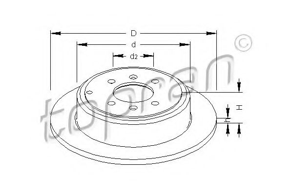 Imagine Disc frana TOPRAN 722 452