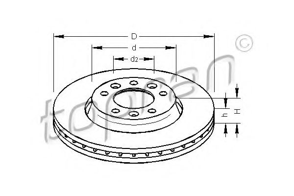 Imagine Disc frana TOPRAN 722 486