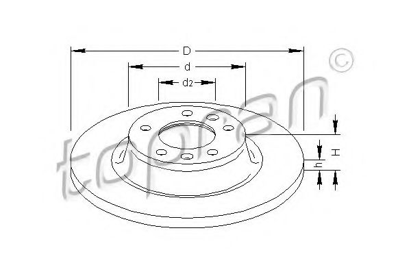 Imagine Disc frana TOPRAN 722 487