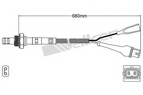 Imagine Sonda Lambda WALKER PRODUCTS 250-23124