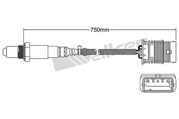 Imagine Sonda Lambda WALKER PRODUCTS 250-25106