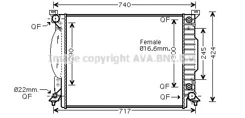 Imagine Radiator, racire motor PRASCO AI2205