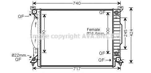 Imagine Radiator, racire motor PRASCO AI2242