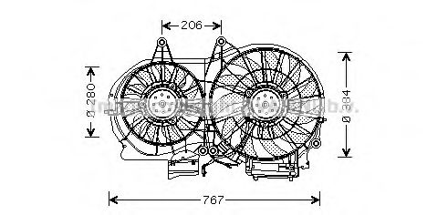 Imagine Ventilator, radiator PRASCO AI7506