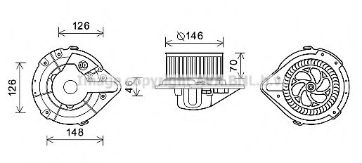 Imagine Electromotor, ventilatie interioara PRASCO AI8370