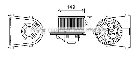 Imagine Electromotor, ventilatie interioara PRASCO AI8378