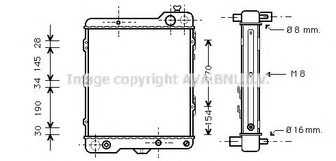 Imagine Radiator, racire motor PRASCO AIA2040