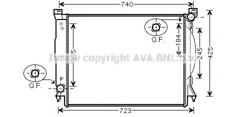 Imagine Radiator, racire motor PRASCO AIA2245