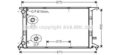 Imagine Radiator, racire motor PRASCO AIA2292