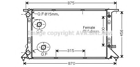 Imagine Radiator, racire motor PRASCO AIA2293