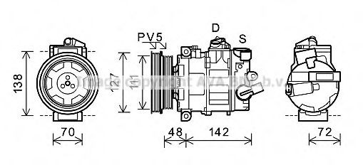 Imagine Compresor, climatizare PRASCO AIAK359