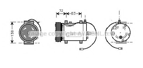 Imagine Compresor, climatizare PRASCO AIK144