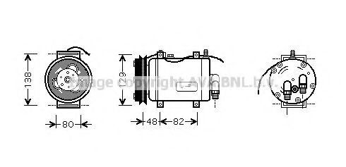 Imagine Compresor, climatizare PRASCO AIK228