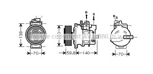 Imagine Compresor, climatizare PRASCO AIK278