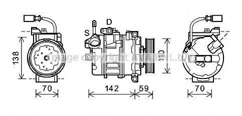 Imagine Compresor, climatizare PRASCO AIK340