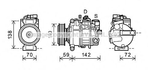 Imagine Compresor, climatizare PRASCO AIK341