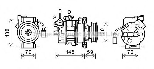 Imagine Compresor, climatizare PRASCO AIK342