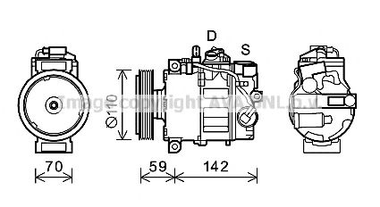 Imagine Compresor, climatizare PRASCO AIK380