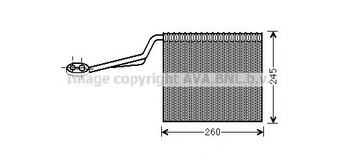 Imagine evaporator,aer conditionat PRASCO AIV322