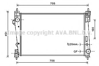 Imagine Radiator, racire motor PRASCO AL2124