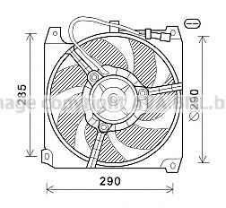 Imagine Ventilator, radiator PRASCO AL7023