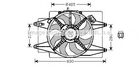 Imagine Ventilator, radiator PRASCO AL7509