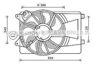 Imagine Ventilator, radiator PRASCO AL7518