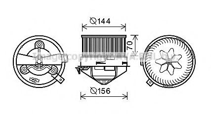 Imagine Electromotor, ventilatie interioara PRASCO AL8136