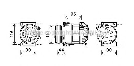 Imagine Compresor, climatizare PRASCO ALK125