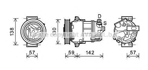 Imagine Compresor, climatizare PRASCO ALK126