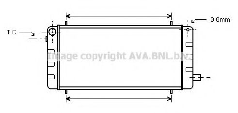 Imagine Radiator, racire motor PRASCO AU2005