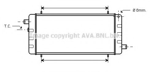 Imagine Radiator, racire motor PRASCO AU2006