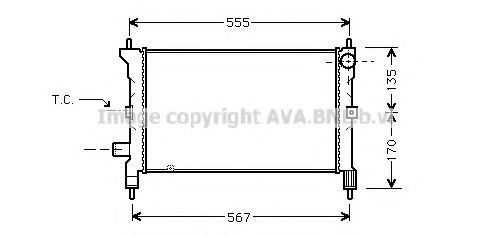 Imagine Radiator, racire motor PRASCO AU2081