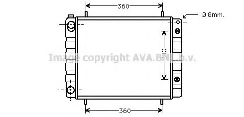 Imagine Radiator, racire motor PRASCO AU2082