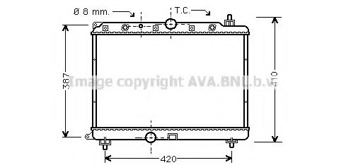 Imagine Radiator, racire motor PRASCO AU2153