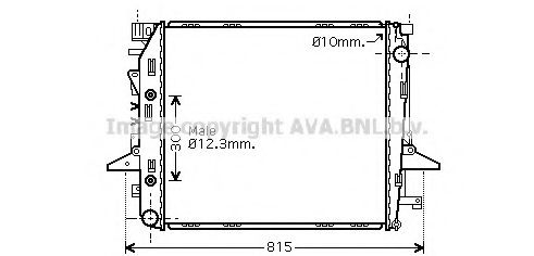 Imagine Radiator, racire motor PRASCO AU2198