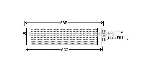 Imagine Radiator ulei, ulei motor PRASCO AU3193