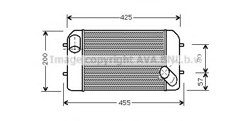 Imagine Intercooler, compresor PRASCO AU4138